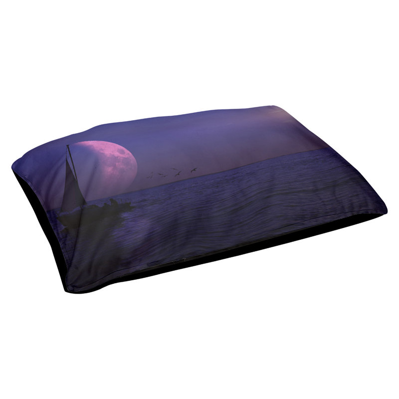 Coussin pour chien Wechsler, Mauve foncé, Moyen (L 29,5 po x P19,5 po x H 9,5 po)