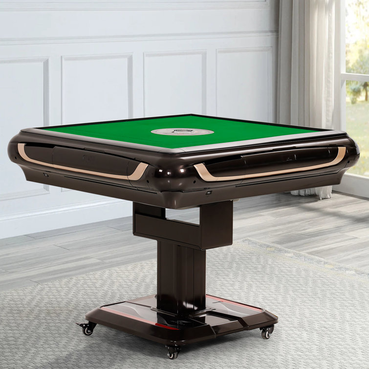 Ashomeli 37.79" 4 - Player Poker Table with Chairs