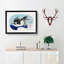 Hawk in Flight by Katsushika Hokusai - Picture Frame Painting Print-55580342-55580337