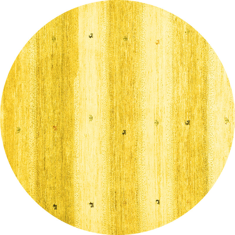 Performance Striped Indoor Rug, Round 3'