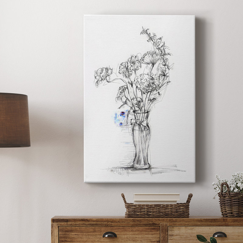 Wild Bouquet Study I -Custom Wrapped Gallery Cavas