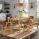 Skovde 6 - Person Trestle Dining Set