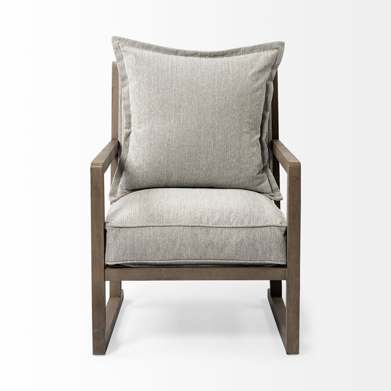 Upholstered Armchair, Cream