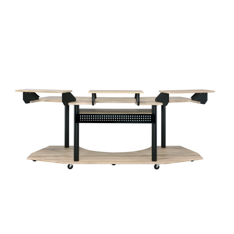 Bureau pour studio 83 po Eleazar, H 37 po x l 83 po x P 40 po, Chêne / noir