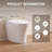 Smart Toilet with Quiet-Closed Heated Seat, Foot Kick/Off-seat/Blackout/Remote Flush, Bidet Elongated Toilet with Tankless, Gentle Night light, Remote Control, Advanced-122511925-113957147