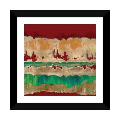 « wholeheartedly », reproduction d’art sur toile tendue en rouge