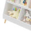 Bibliothèque pour enfants et organisateur de jouets, 5 cubes, bibliothèque ouverte en bois, 2 étages, pour bébé