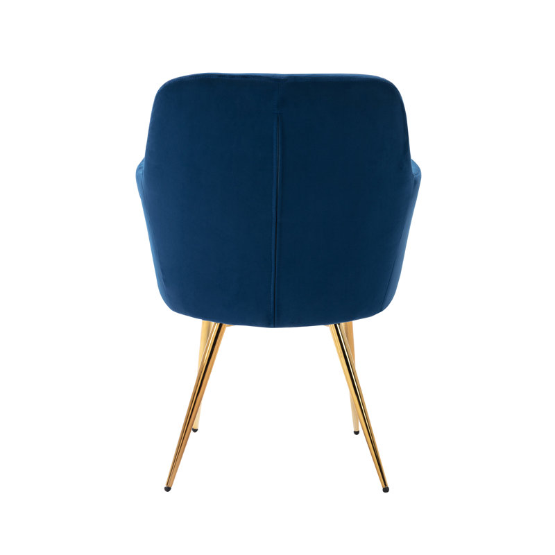 Velvet Armchair, Blue