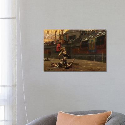 Pollice Verso by Jean Leon Gerome - Wrapped Canvas Print