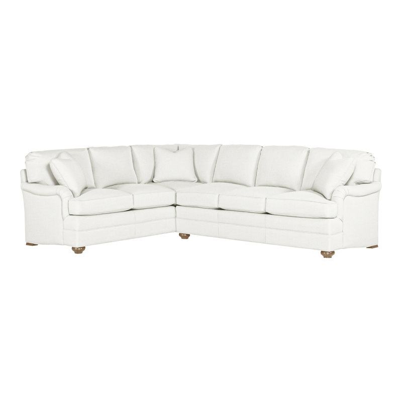 American Bungalow 2-Piece East Lake L- Sectional, Kempsey Sheepskin, Hampton