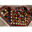 Tapis décoratif en laine de conception unique 3 pi 4 po x 4 pi 9 po noué à la main New Age Multicolore