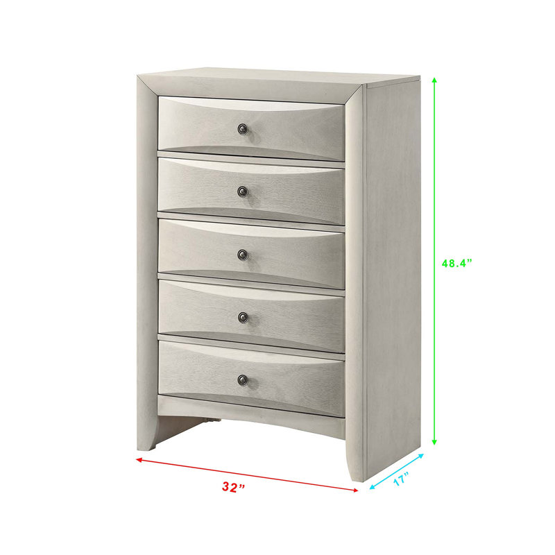 Commode 5 tiroirs 1Pc