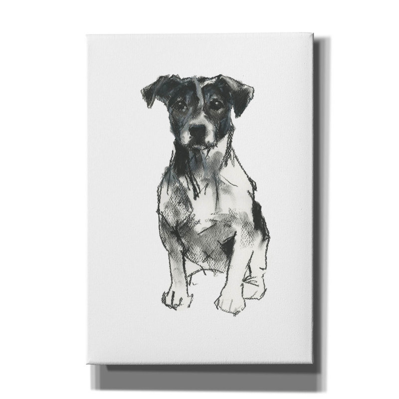  «Doggy Expressions 1» par Cartissi, art mural sur toile, H 26 po x l 18 po
