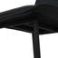 Chaises de salle à manger modernes en similicuir minimaliste, pieds en fer, chaises à dossier rembourrées de style nordique-542792675