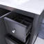 Meuble-lavabo noir 36 po