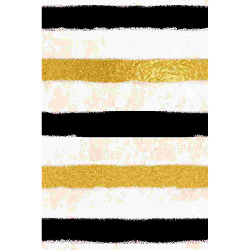" Gold And Black Stripes ", 30" H x 20" W