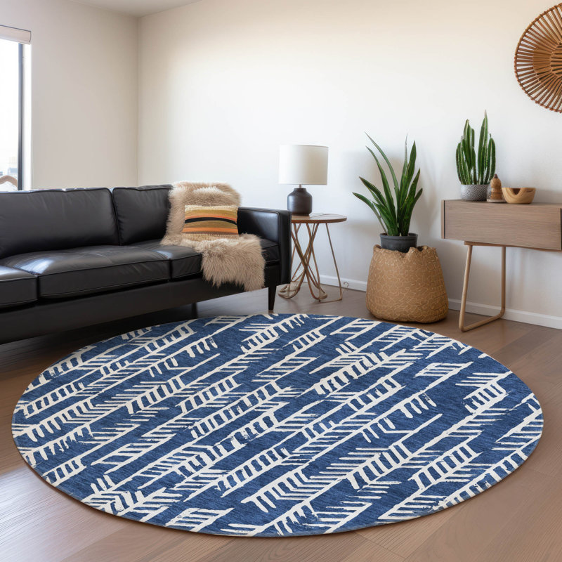 Tapis intérieur / extérieur Maliana, Rond 8 pi