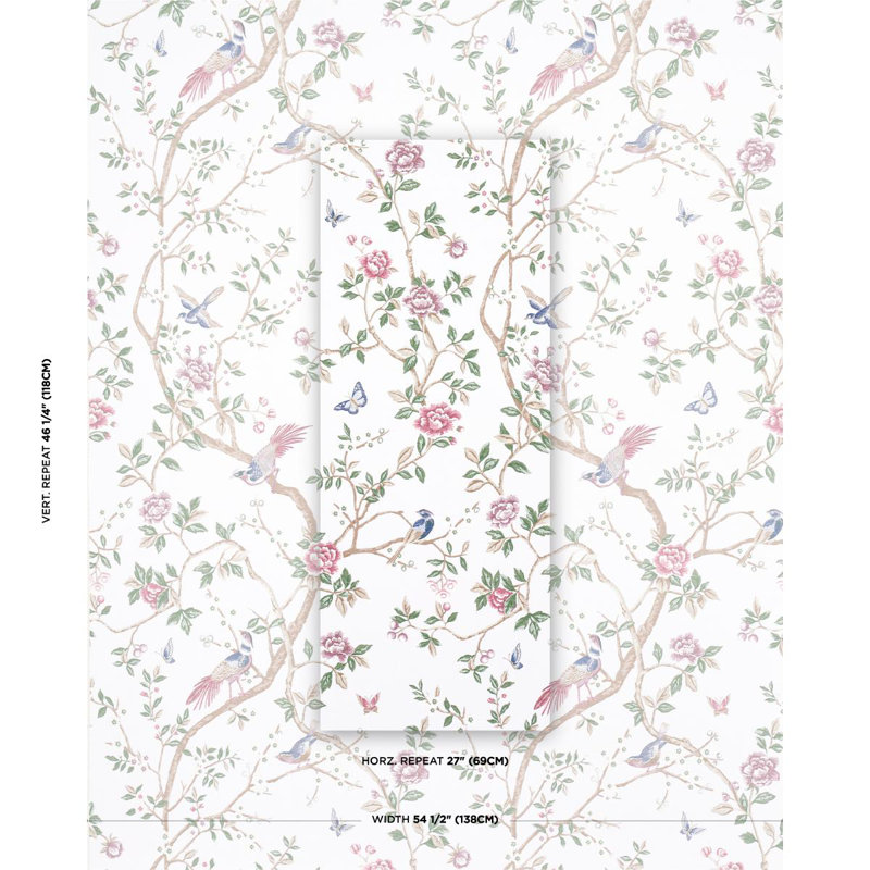 Georgia Vine Fabric, Ivory