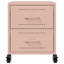 Angala 36cm W Steel Bedside Table-87684023