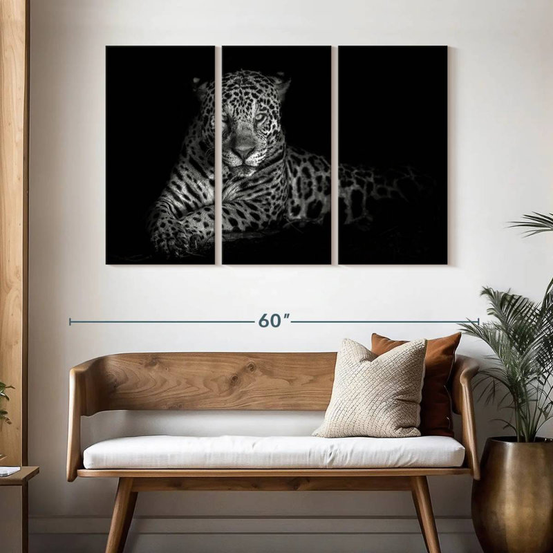 Blue Eyes Jaguar, 32" H x 50" W