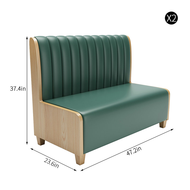 Banc rembourré en similicuir haut de gamme