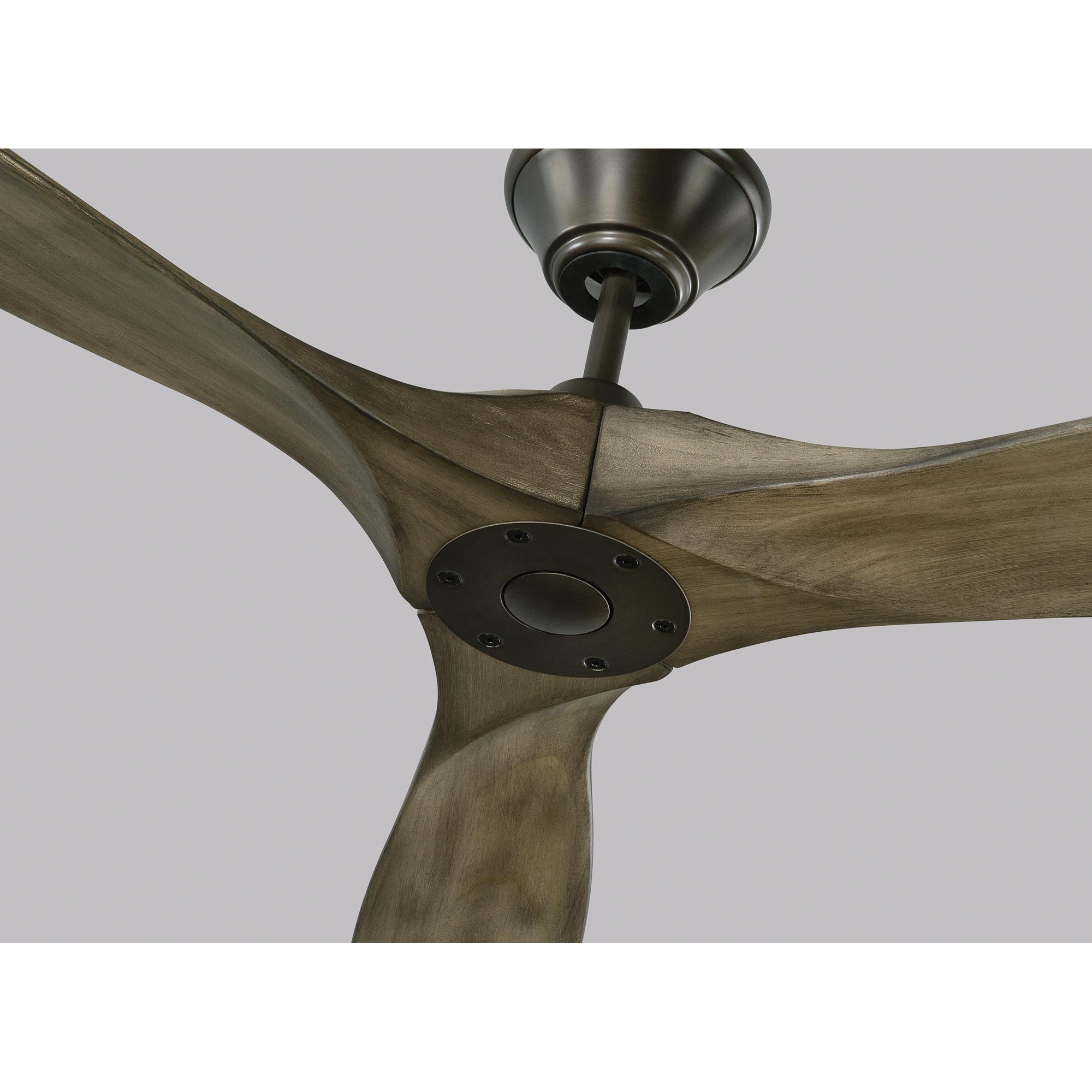 Obsidian 3 Blade Ceiling Fan, Aged Pewter with Light Grey Weathered Oak Blades, 60 inches