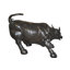 Grande statue de taureau en bronze de Wall Street, superbe œuvre d'art emblématique pour collectionneurs d'art, L 22 po x l 50 po x H 33 po