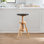 Tabouret de comptoir pivotant en bois franc massif de 18,9 à 25,2 po Hiltrun