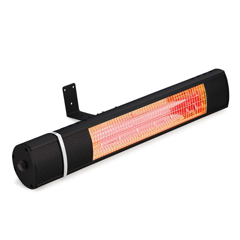 Gold Bar Electric Ceiling Mounted Patio Heater, Black