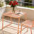 15.5"H Side Table With Iron Legs-660054349-660054345