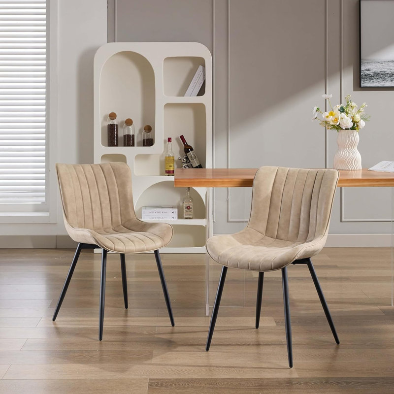 Upholstered Dining Chair in Khaki