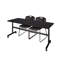 Table de nidification Nickilis, 2 chaises empilables Zeng-32668094-32668101