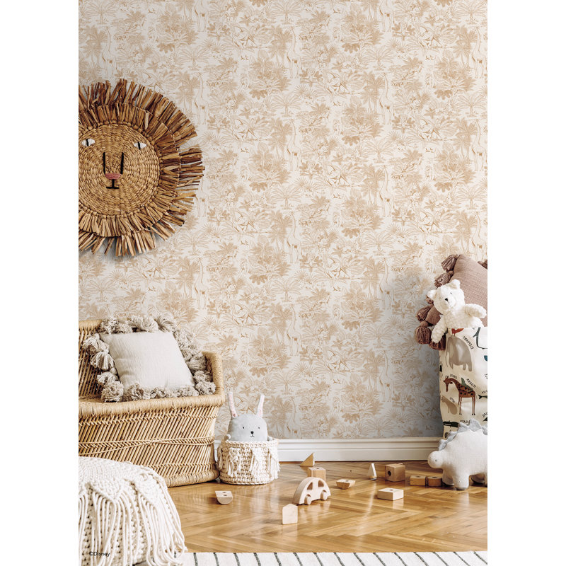 Papier peint adhésif Disney King Lion, Orange