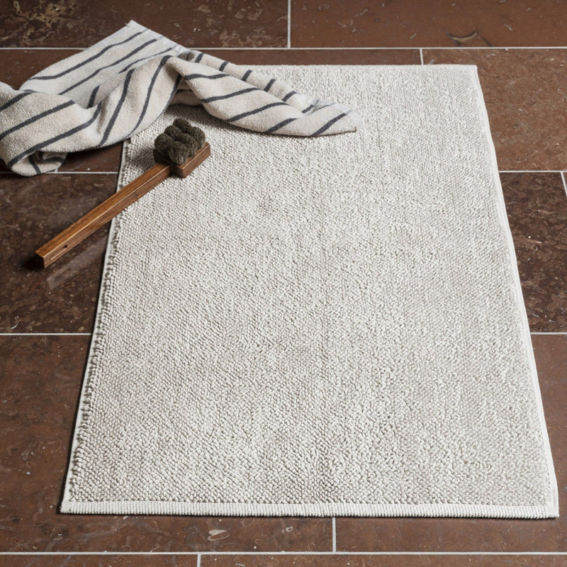 KAAVU Bath Mat, 39.40" L x 23.60" W, Gray