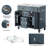 36" Freestanding Bathroom Vanity With Sink, 2 Drawers, 2 Door Organizers