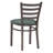Gensingh Ladder Back Side Metal Chair with Faux Leather-321096131-321096130