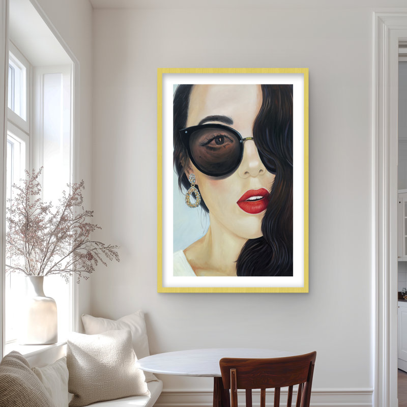 Lunettes de soleil à la mode | Chambre romantique, impression encadrée