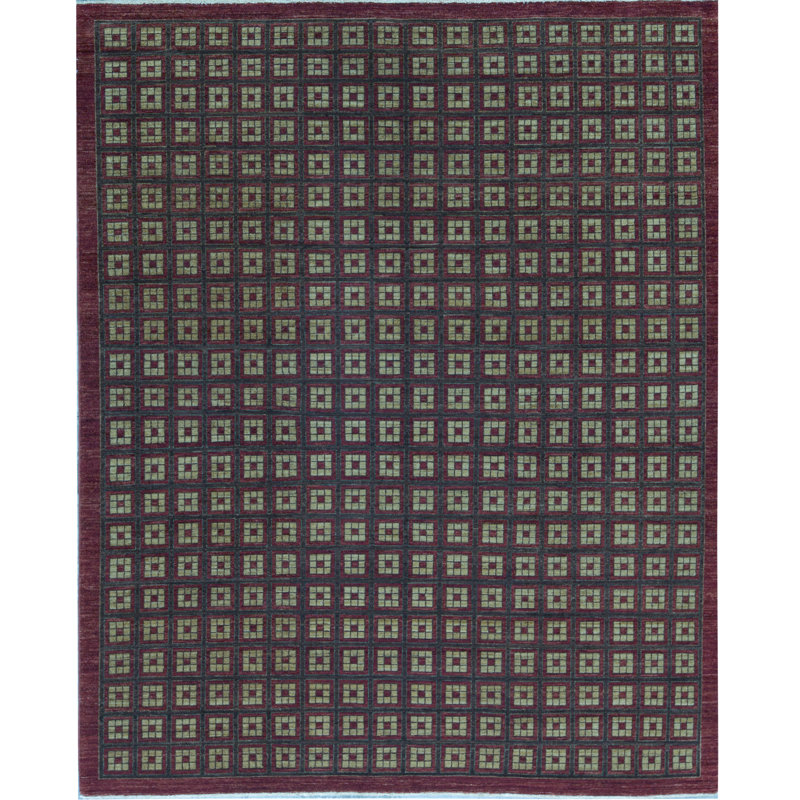 Gabbeh Wool Geometric Area Rug