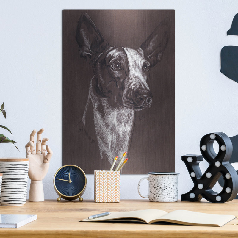 «Ibizan Hound» par Barbara Keith, H 16 po x l 12 po