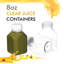 Bouteilles à jus en plastique transparent avec bouchons 8 oz Ecoqualité - pour jus, lait, smoothies, pique-nique et préparation de repas (160)