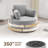 Swivel Accent Chair, Swivel Barrel Chair - Swivel Chair With Ottoman, Cuddle Chairs Round Lounge Sofa Chair With Pillow, 360° Single Swivel Chairs For Living Room-754236053
