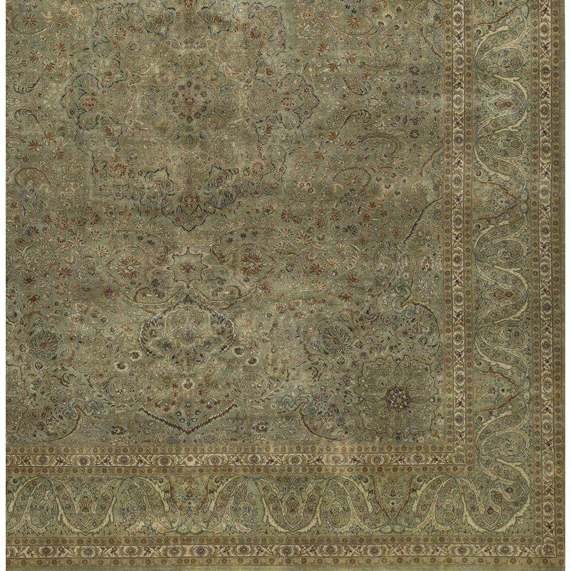 One-of-a-Kind Rectangle 12'2 X 15'6 Hand Knotted Area Rug