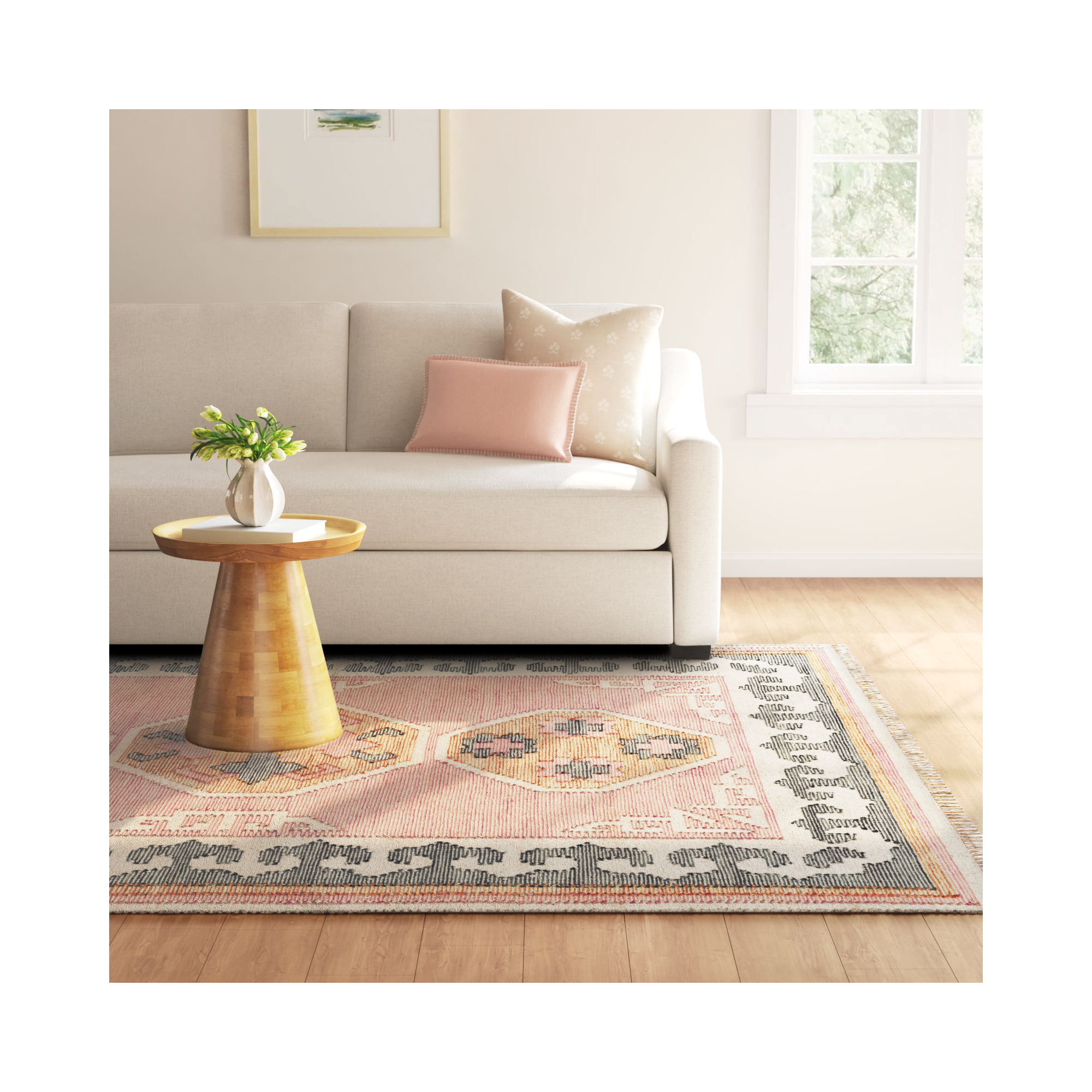 Ferrand Handmade Wool Rug, Rectangle 8' x 10'