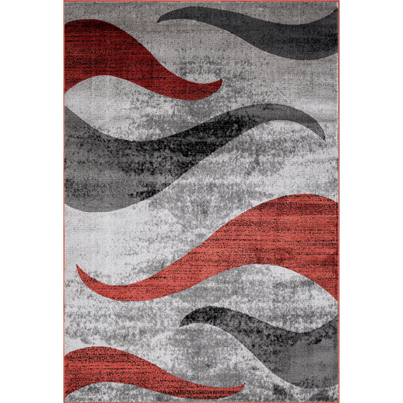 Abstract Area Rug, Terra, Rectangle 160 x 230 cm