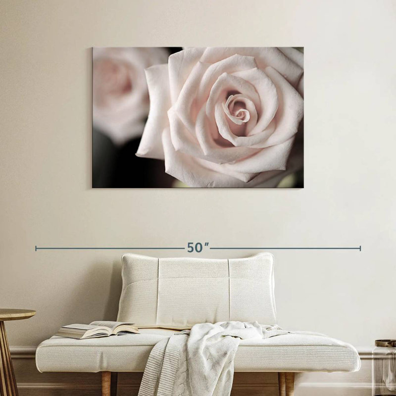 Harnek près d'une rose éblouissante, H 26 po x l 39 po
