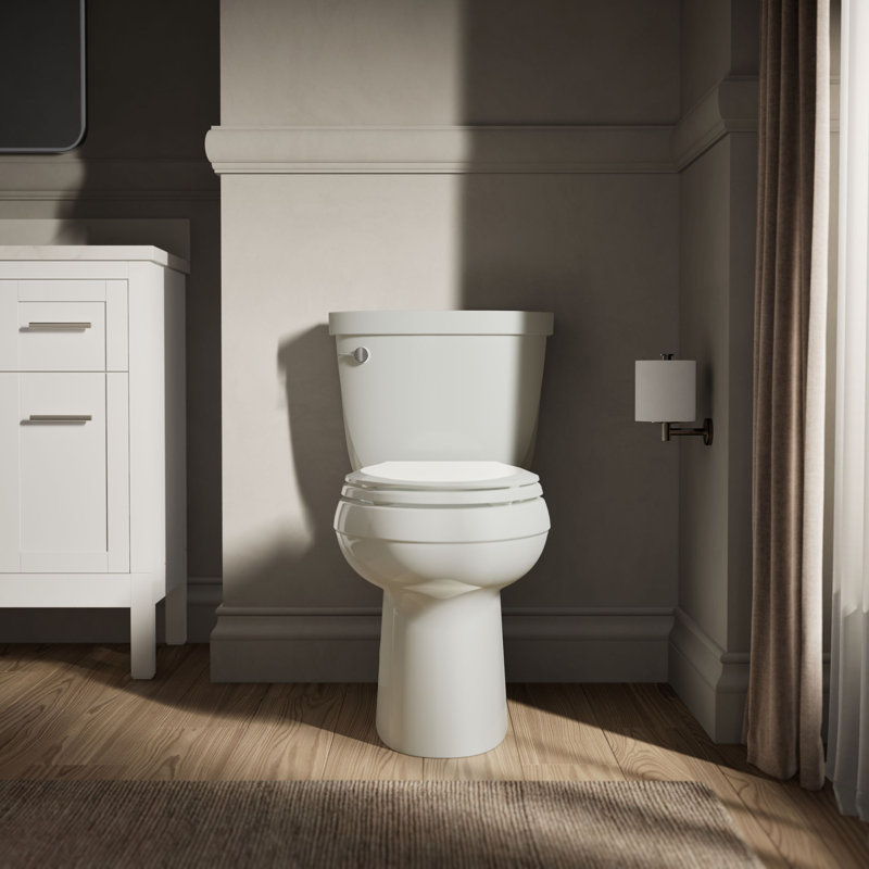 Cimarron Comfort Height Elongated Chair Height Toilet Bowl, Dune