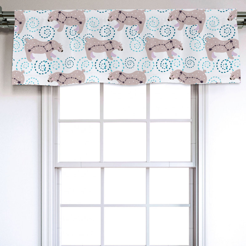 Sateen Ruffled Window Valance