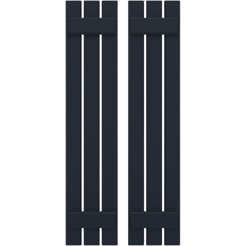Volets de planche-n-lattes (par paire) Americraft (2 lattes), Bleu nuit sans étoile, 11 1/2", 31"