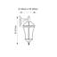 Beijing 41cm H Outdoor Wall Lantern