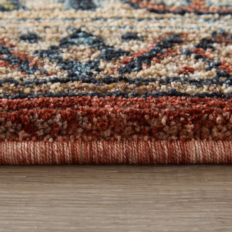 Tapis traditionnel rouge Rockett, Rectangle 12 pi x 15 pi